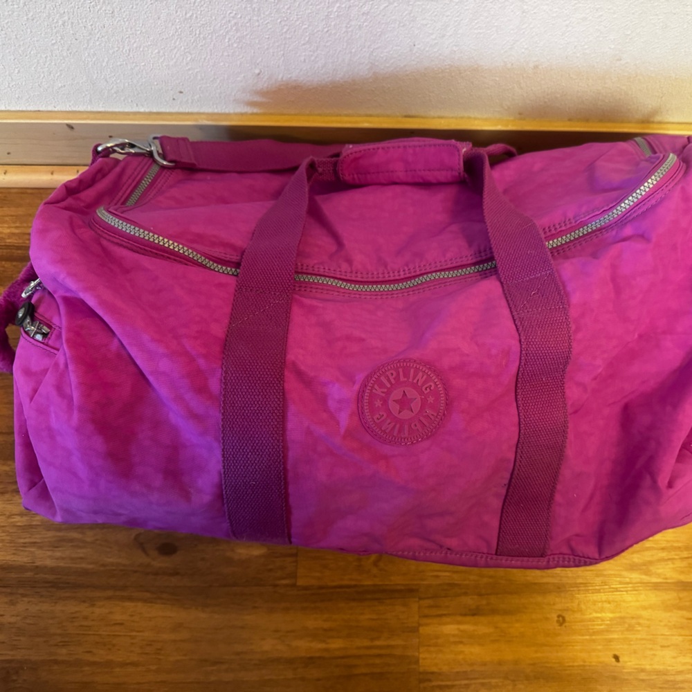 Kipling Fuchsia Travel Duffel Bag